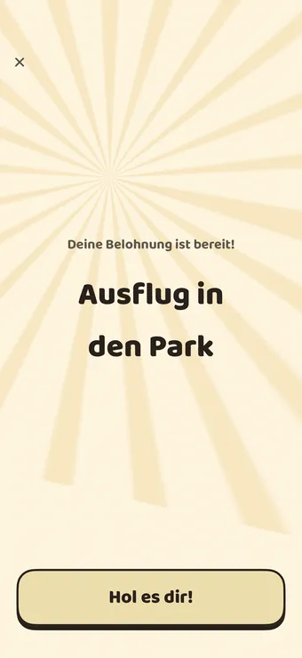 Die Belohnung einlösen