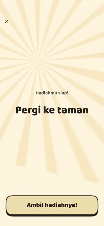 Anak mengambil hadiahnya