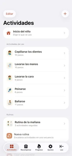 Crea la primera rutina de tu hijo en Tandli