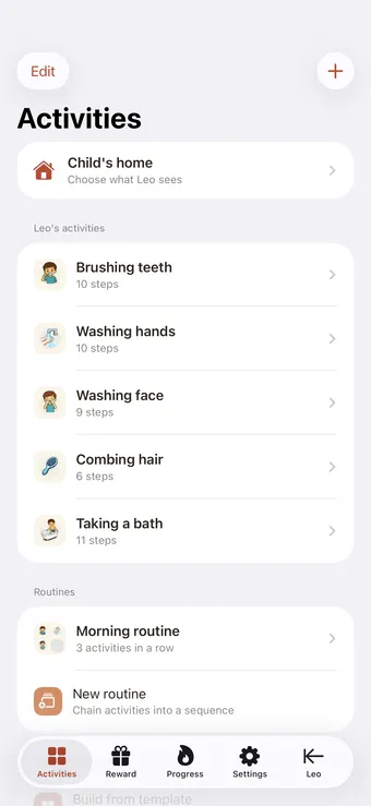 Open Activities and add a new one
