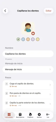 Graba cada paso con tu propia voz