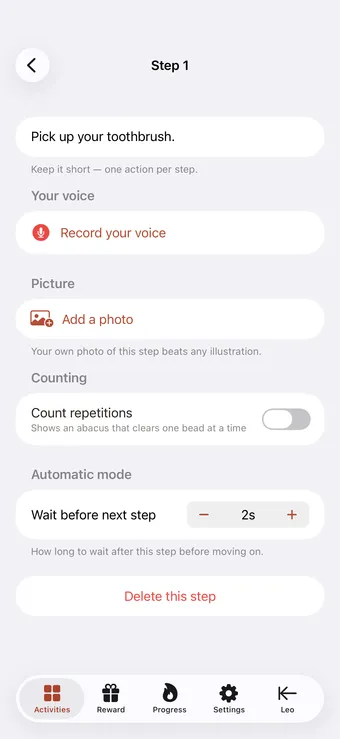 Keep pictures and wording consistent