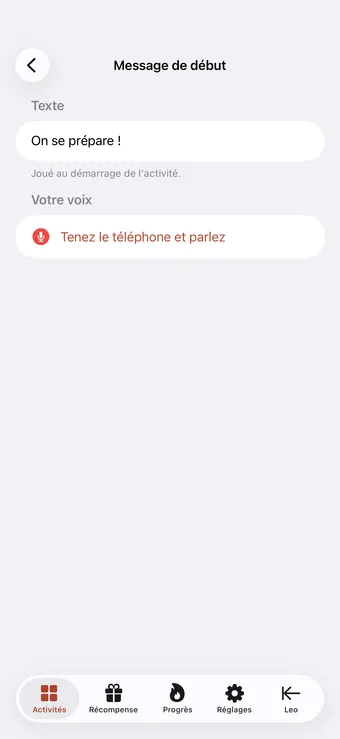 Enregistrez votre consigne