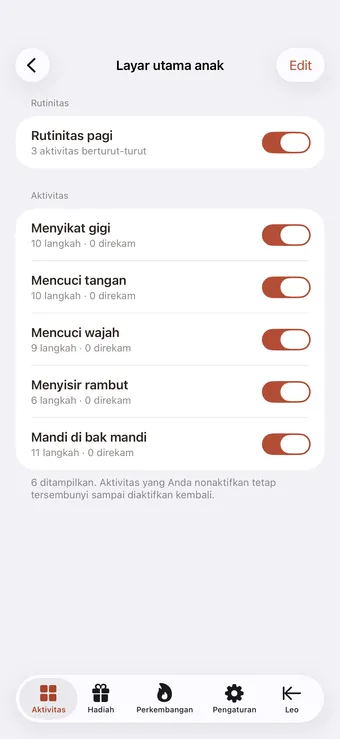 Pilih apa yang dilihat anak