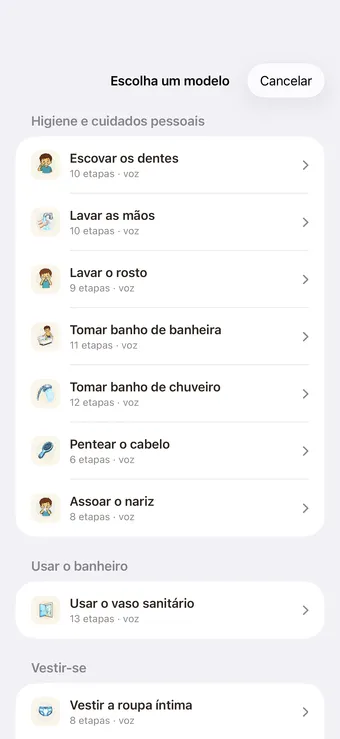 Comece com um modelo pronto
