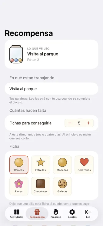 Elige una ficha y un objetivo