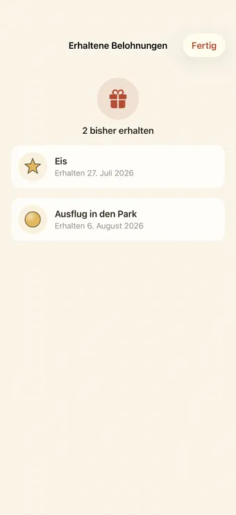 Ansehen, was bereits erreicht wurde